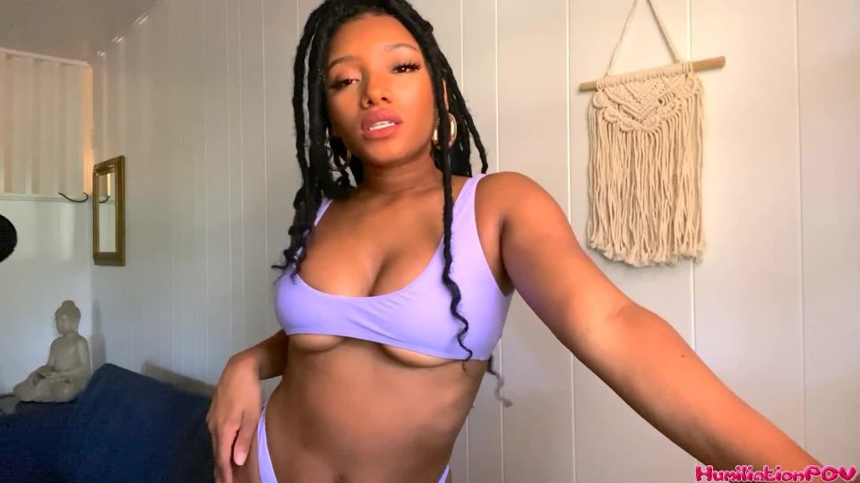 adult video 19 HumilationPOV – Little Dick Chastity Cuckold Faggot To A Superior Ebony Goddess - dirty talk - creampie gay fetish