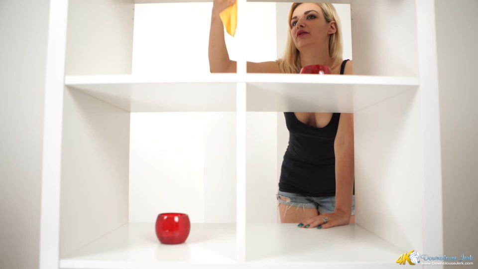 xxx video clip 43 DownBlouse Jerk - You wank Ill clean | cleaning | pov big tits blonde dildo