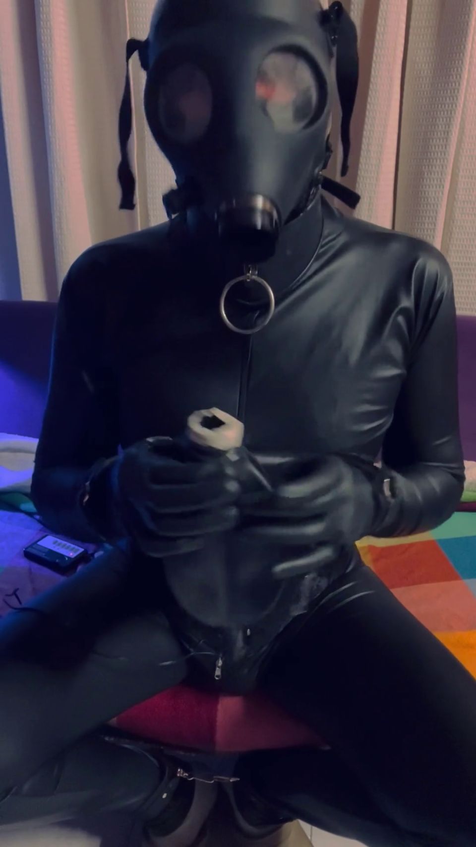 Self Torture Latex Doll Slave