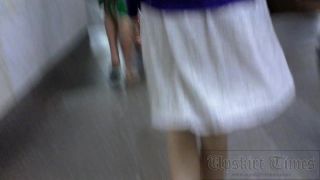 Upskirt-times.com- Ut_2498# Stunning blonde girl in short white skirt. Our operator filmed her sporty...