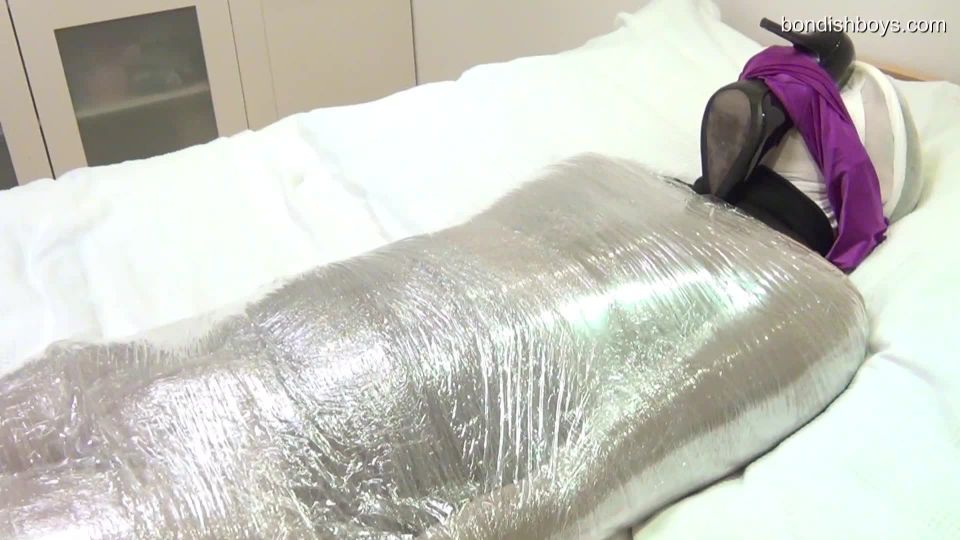 Bondishboys Pantyhose Boys get ound and mummified (BDSM porn)