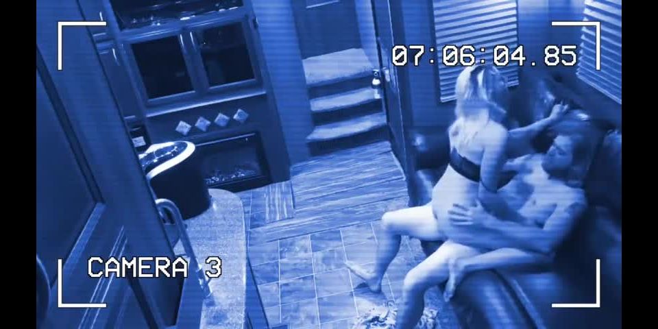 Husbands Security Footage Catches Young Wife Cheating - MILF