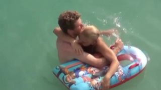 Guy trying to fuck her in the  water
