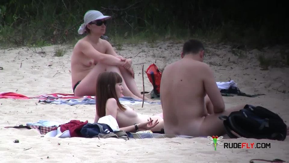 Big boob and slim teen naturists lay out in the sun  3