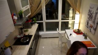 Real Stepdaughter Candy Red Fucked Hard In The Kitchen