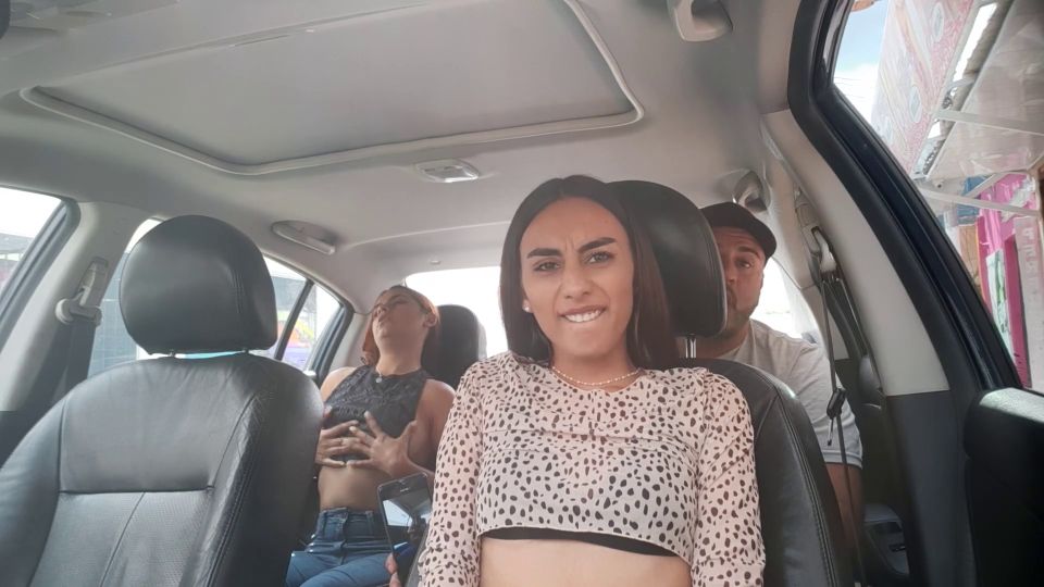 My Boyfriend Records Us With My Friend Using Lovense In His Car