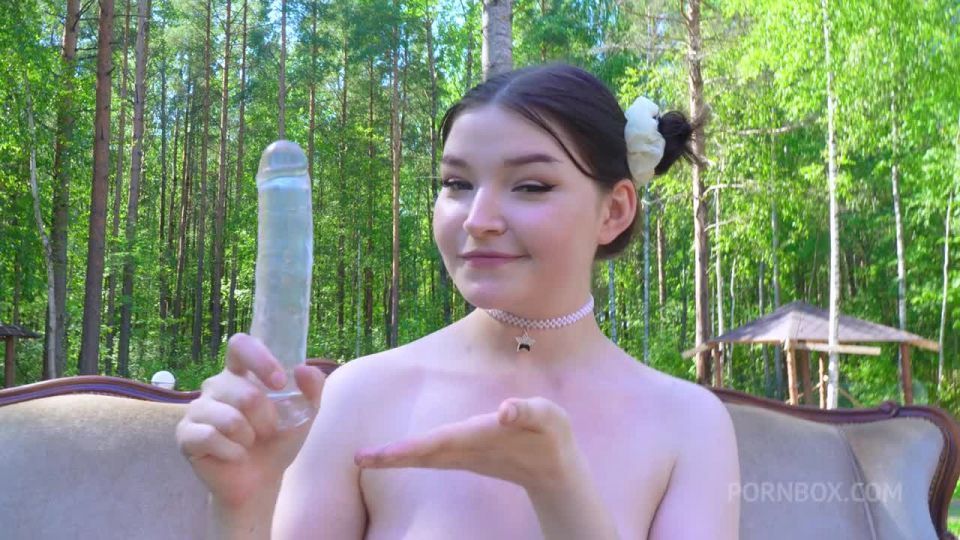3on1 FiRST DP! 18yo teen Virgin Butterfly jumps on 3 big cocks for ...