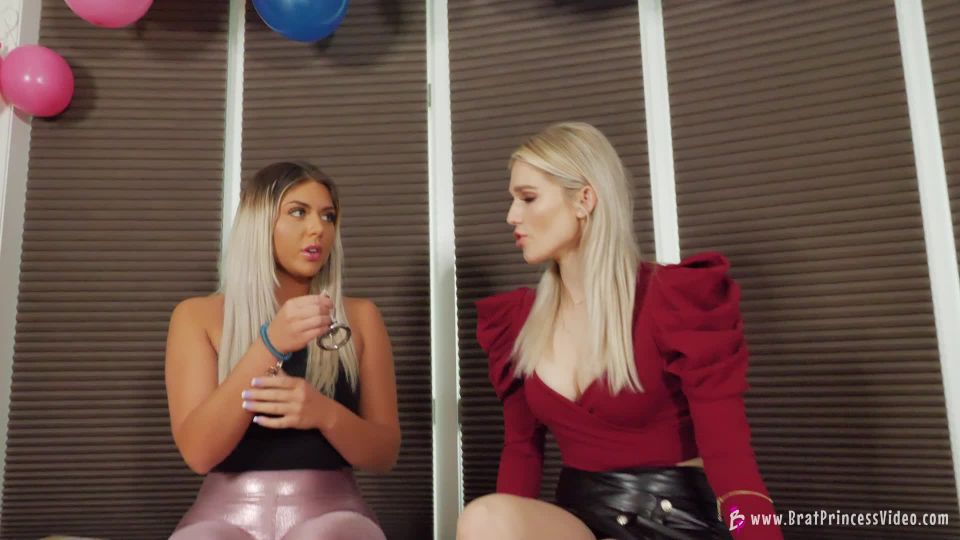 online xxx clip 47 BratPrincess2 – Princess Amber & Princess Ava – Dumb Boyfriend Gets Another Dose Part 2, felony femdom on femdom porn 