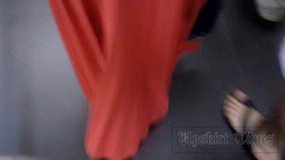 Upskirt-times.com- Ut_2437# Cutie in long orange skirt. Our operator could push hand up of her skirt and...