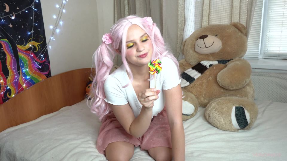 Verlonis AlinaCutie Dirty Talk To Her Daddy While Masturbating On A Teddy Bear And Sucking Lollipop - 2160p