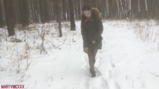 online clip 5 czech amateurs teen | Blowjob and Swallow in the Winter Woods | mary vinc xxx