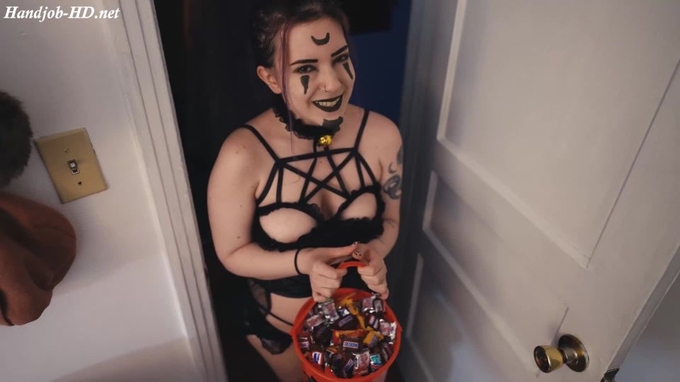 online clip 24 Succubus Trick Or Treat – LilRedVelvet – HandJob on feet porn foot fetish sex positions