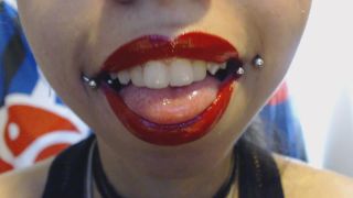 free video 15 Miss Alice the Goth – Red Lipstick Drooling and Spit Bubbles | miss alice the goth | amateur porn amateur interracial video