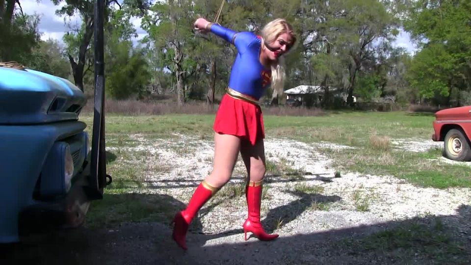 online adult video 47 Supergirl abused - superheroine bondage - bdsm porn femdom foot domination