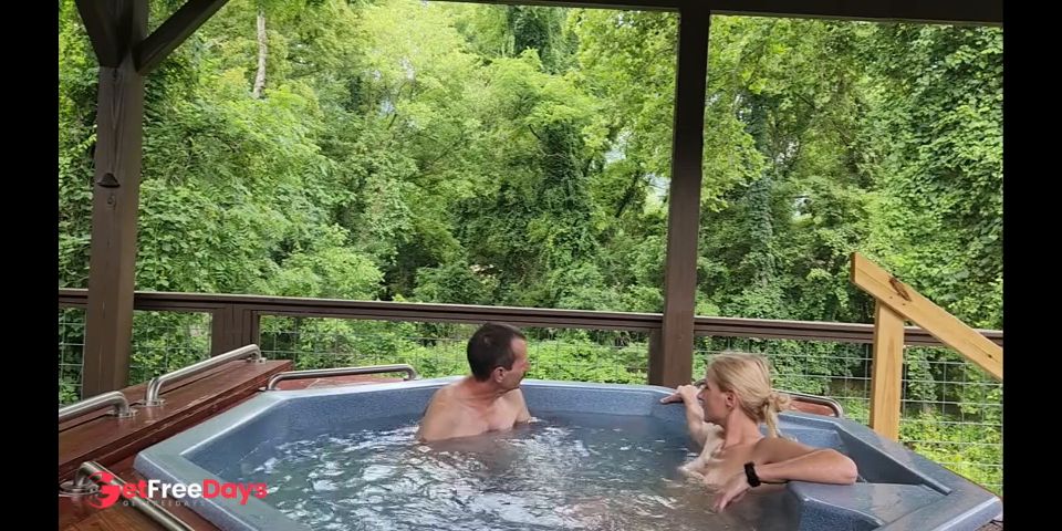 [GetFreeDays.com] Blonde milf wife relaxing in the hotub great blow job and hot tub sex Adult Stream April 2023