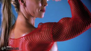 Ginger Martin Teasing in Red Net