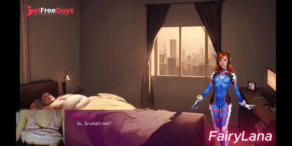 Gamer Cosplay Sucking Huge Old Man Dick
