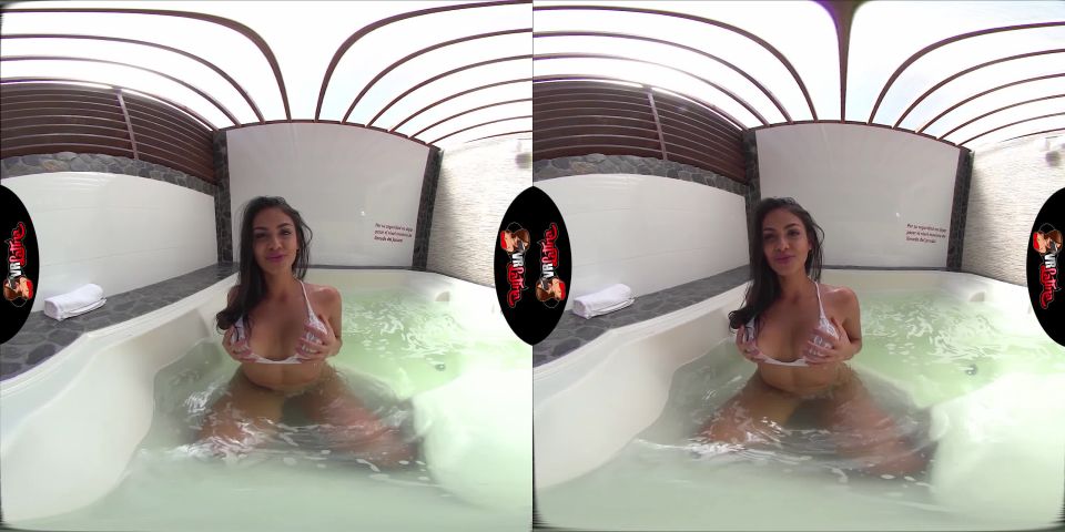 new blowjob porn big tits | VRLatina.com - Isabella Angela - Hot Tub Cum Machine  | tetas