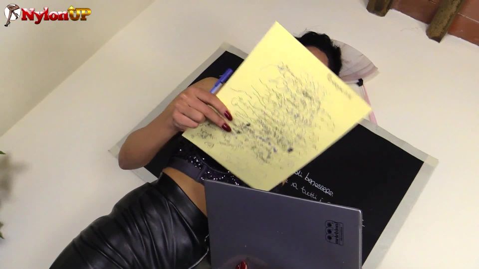 online adult clip 49 young femdom NylonUp – Mistress Alexya orders you to suck her strap on dildo and swallow her hot cum, dirty talk on masturbation porn