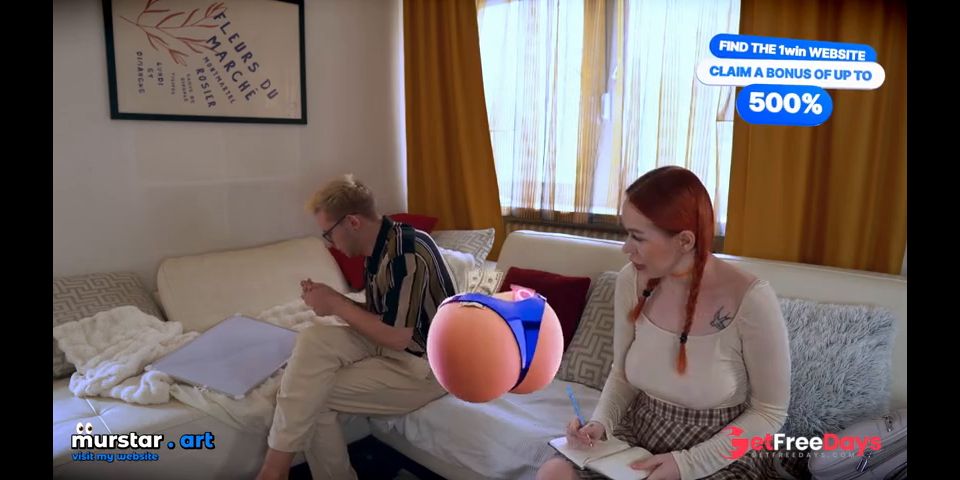 The student got cum on her face