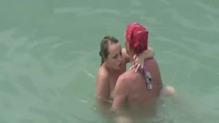 Two couple fucking in the water