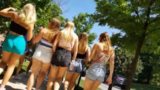 Group of sweet butts in shorts