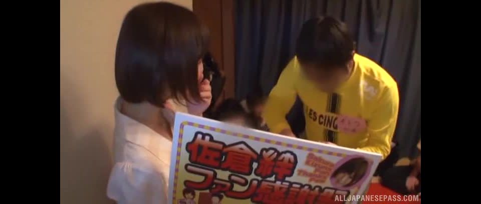 Awesome Amazingly horny Kizuna Sakura gang banged Video  Online