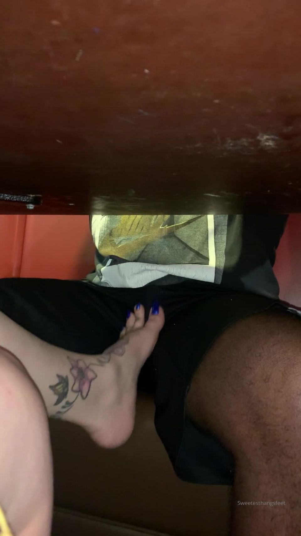 sweetesthangsfeet  23886291 started teasing him at the restaurant mmmhmmmm on handjob porn 