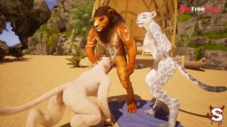 [GetFreeDays.com] Furry trio ends in creampie and squirting in intense Wild Life sex Sex Video July 2023