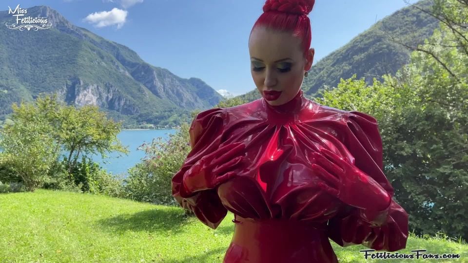 FetiliciousFans SiteRipPt 2Red Latex Blouse 1