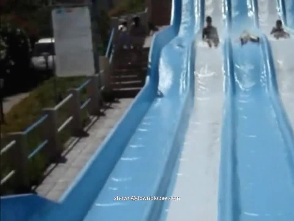 Waterslide nipple slip from young  girl