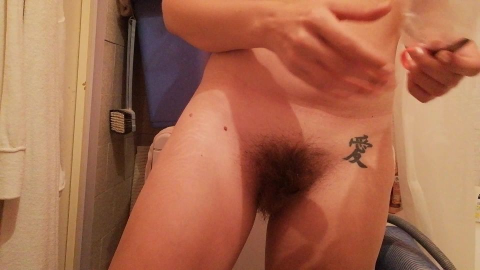 cuteblonde666 Cutting off my long pussy hair - Hairy