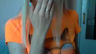  Hot amateur teen fingering pussy on webcam, september 24 on webcam