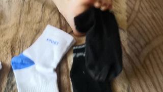 Oksifootjob - Hot Sockjob Foot Fetish Homemade