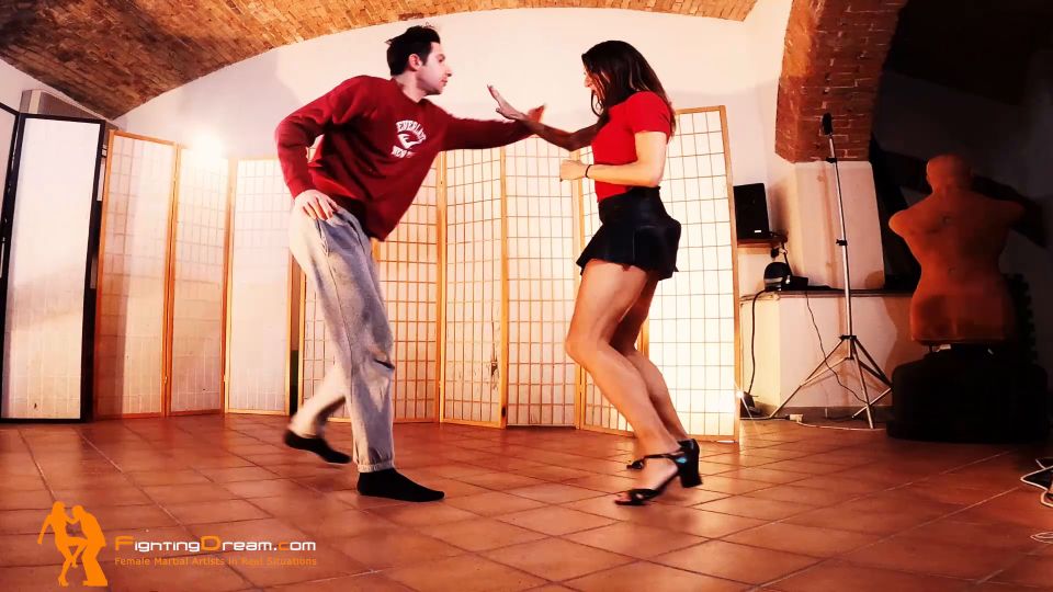 Femdom porn Fightingdream: Alison black skirt selfdefense  Femdom  