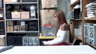 PART 1 BG Scarlett Mae - [Shoplyfter com] - Rehead Gets Busted For Trying To Steal Plasma TV