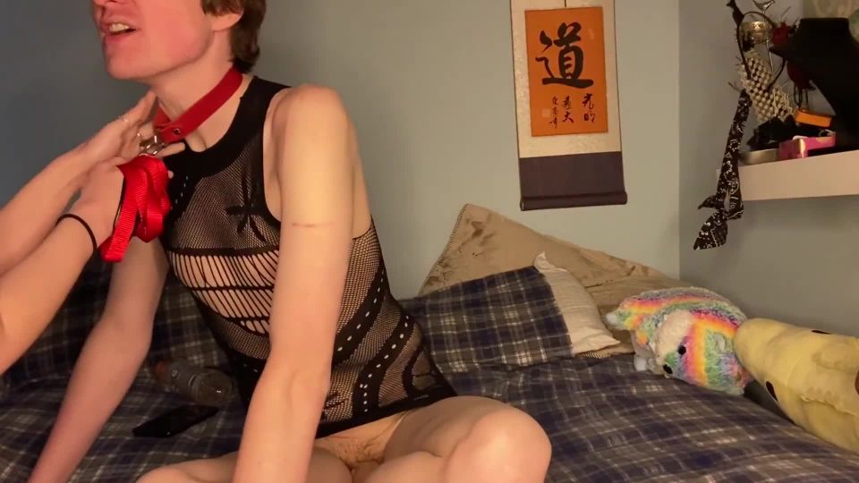 online adult clip 7 Making My Leashed Crossdressing Pet Keep Going After He Creampies Me, sarah shevon femdom on amateur porn 