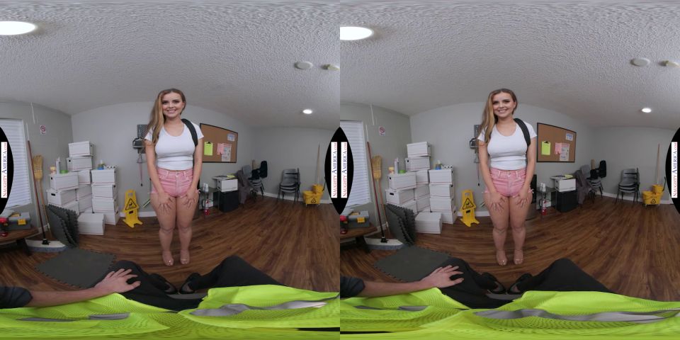 Naughty America VR with Jessie Rogers in Jessie Rogers expected to pay for stolen tests with money, not her wet college pussy - VR.