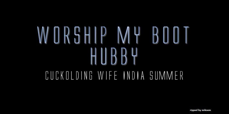 online adult clip 9 India Summer - Worship My Boot Hubby | boot worship | fetish porn veiny feet fetish