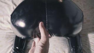 Latex Milf Wants Finger Orgasm From Behind  Real Amateur Orgasm 4K