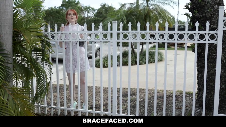 Brace Faced  Redhead Teen Gets Cum On Braces