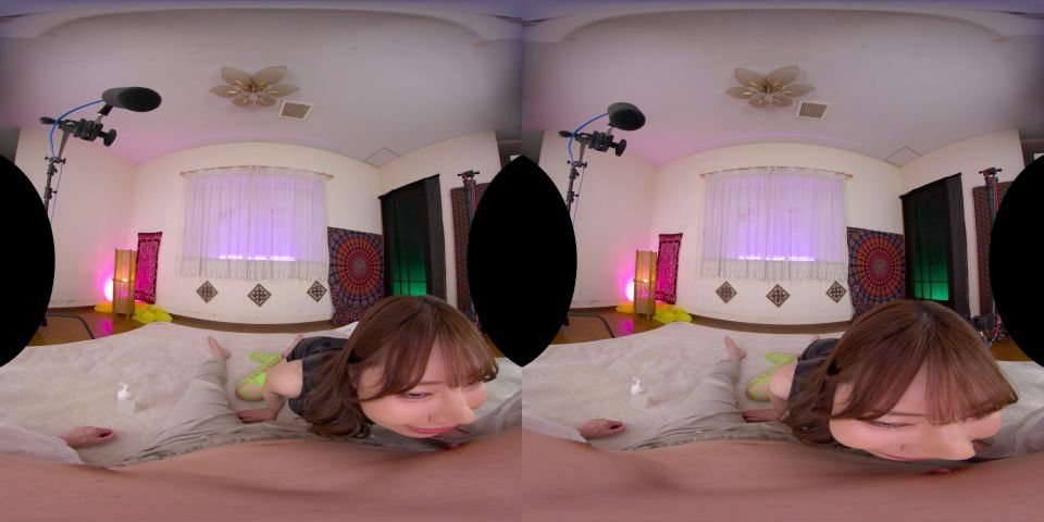 Rio Rukawa: UltraHD VR Mamada en vaquera con grandes tetas
