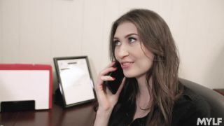 Angelina Diamanti – Dripping Cooch In The Corner Office – Mom Drips Blowjob!