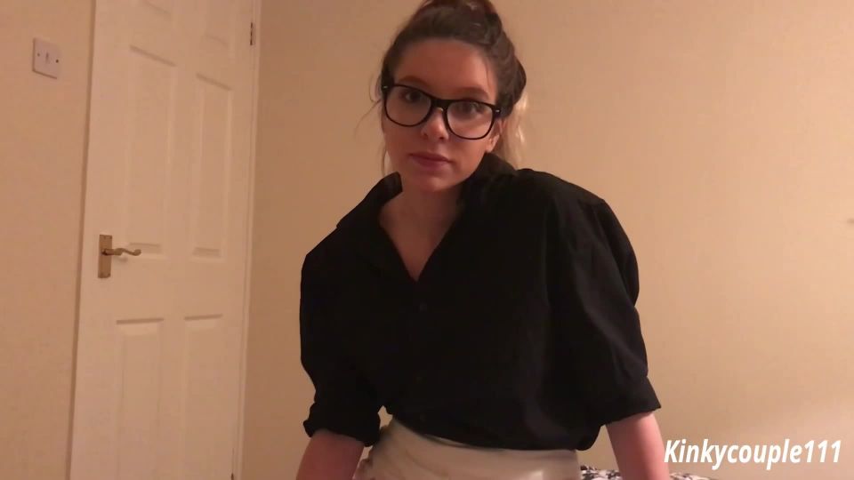 porn clip 12 Geeky Employee 2 On The Phone To Bf – Kinkycouple111 - eye glasses - femdom porn sexy feet fetish