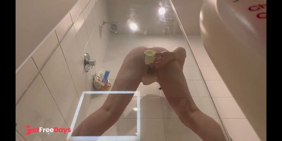 [GetFreeDays.com] College Babe Rides a Large Dildo In The Shower Porn Stream July 2023