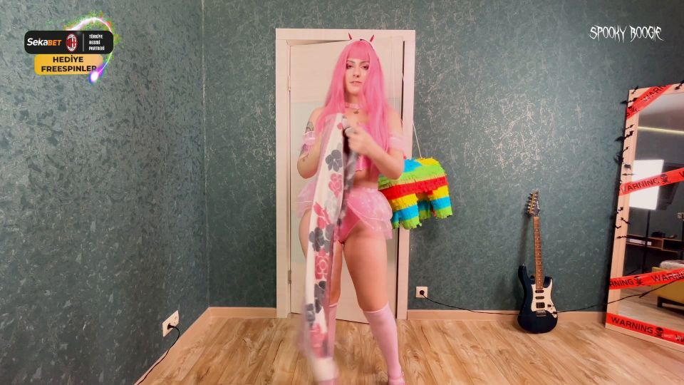 Pervert Girl Zero Two Breaks Pinata, Gets Naked And Talks Dirty To You