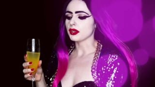 xxx video clip 39 latex femdom Empress Poison – Stay in and CHUG, jerkoff encouragement on fetish porn