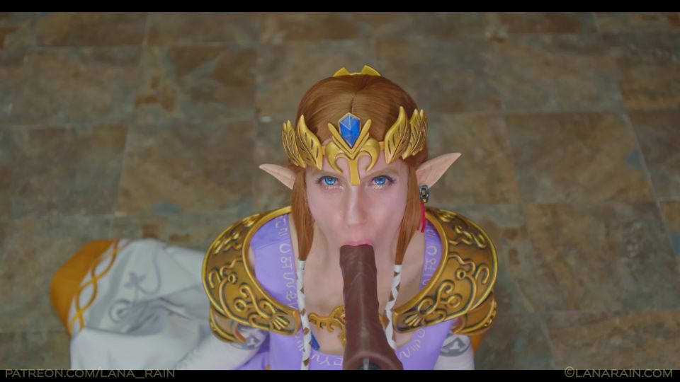 porn clip 7 Lana Rain – Princess Zelda Meets Her New King | dildo sex | toys 