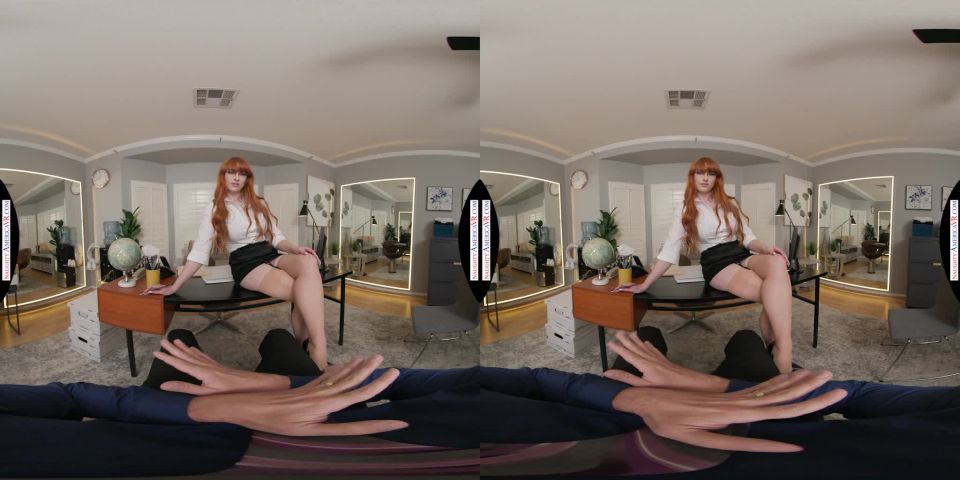 Naughty Office with Alex Harper in Your busty red head boss, Alex Harper, will give you a big raise if you are up to the task - VR.