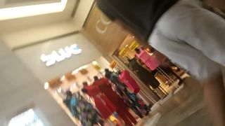 Voyeur follows fit young couple in shopping mall teen 